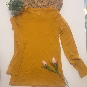 Mustard Yellow Long Sleeve Shirt